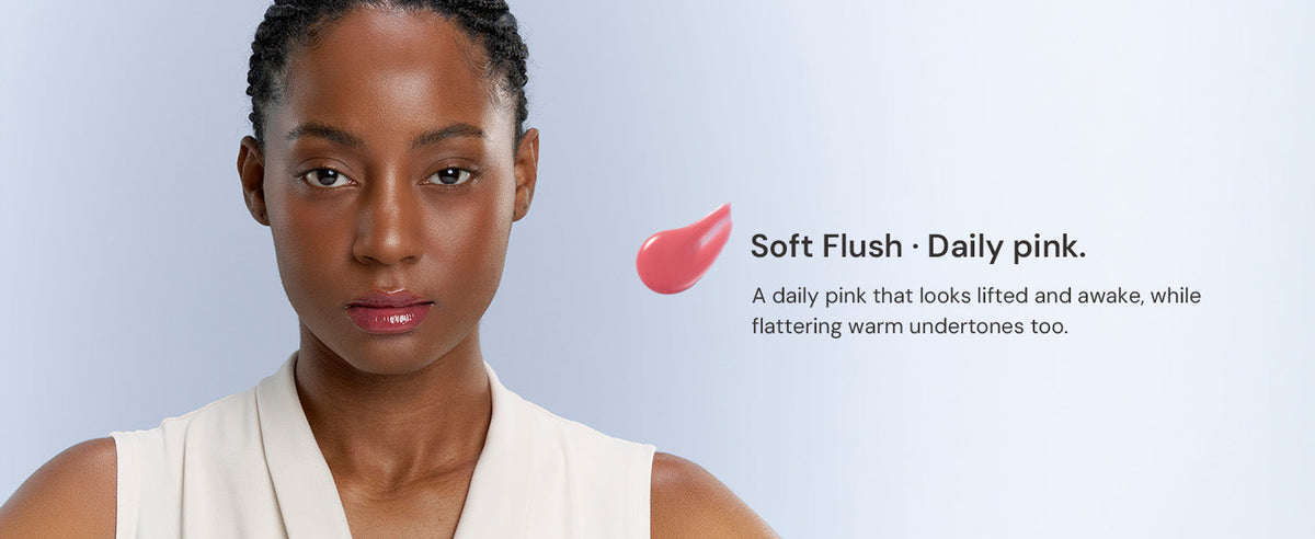 Mirror Glazed Peptide Tinted Lip Oil - Soft Flush shade