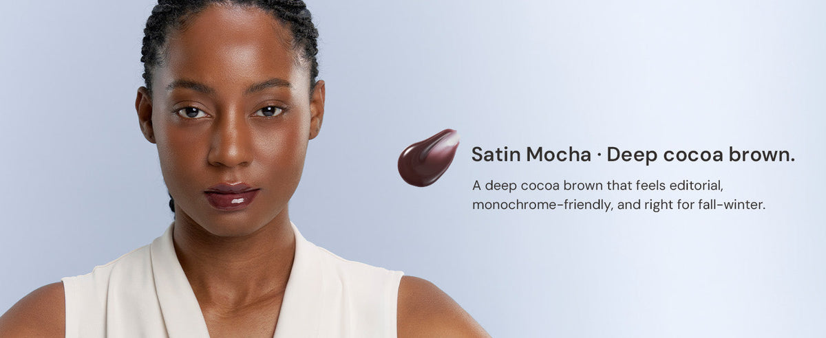 Mirror Glazed Peptide Tinted Lip Oil - Satin Mocha shade