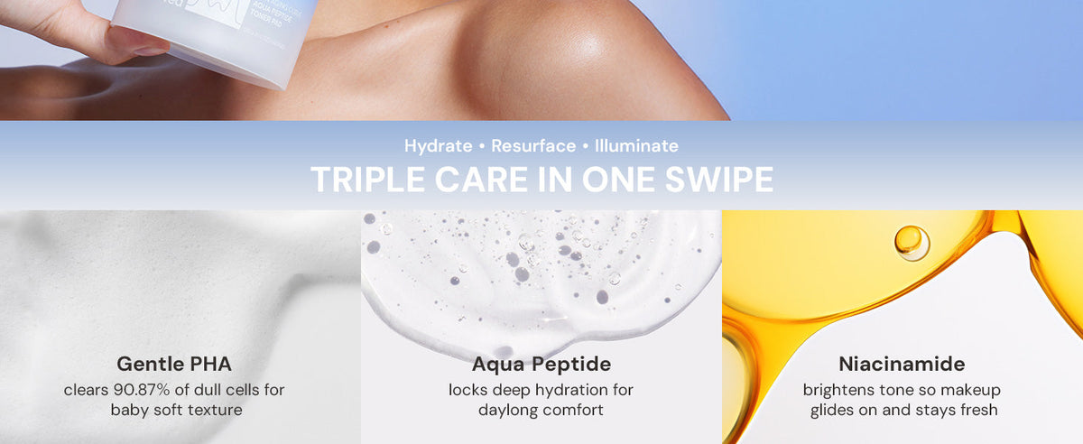 Aqua Peptide Exfoliating Toner Pads - product details 2